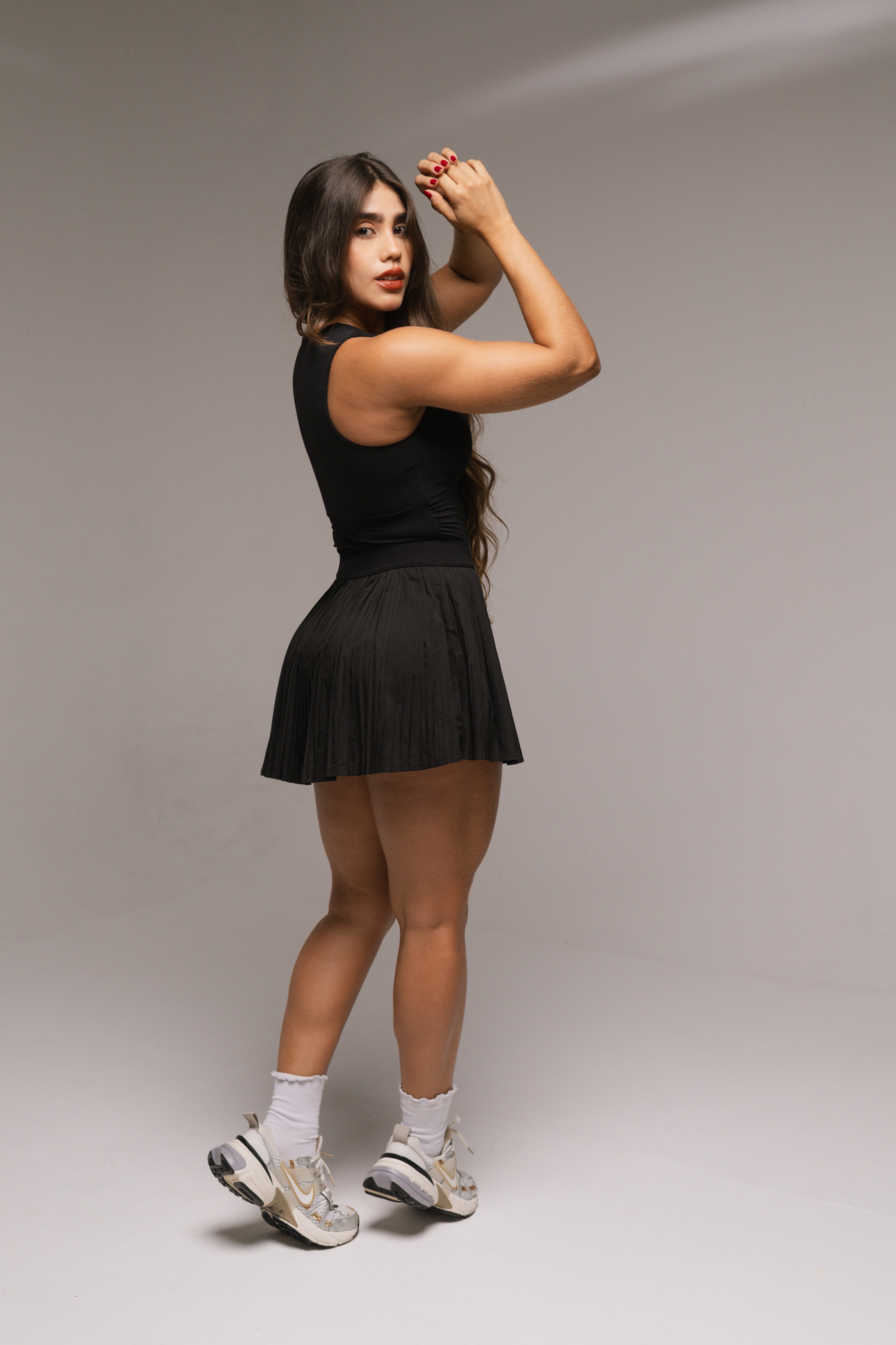 Falda Plisada  –  Con Short Interno